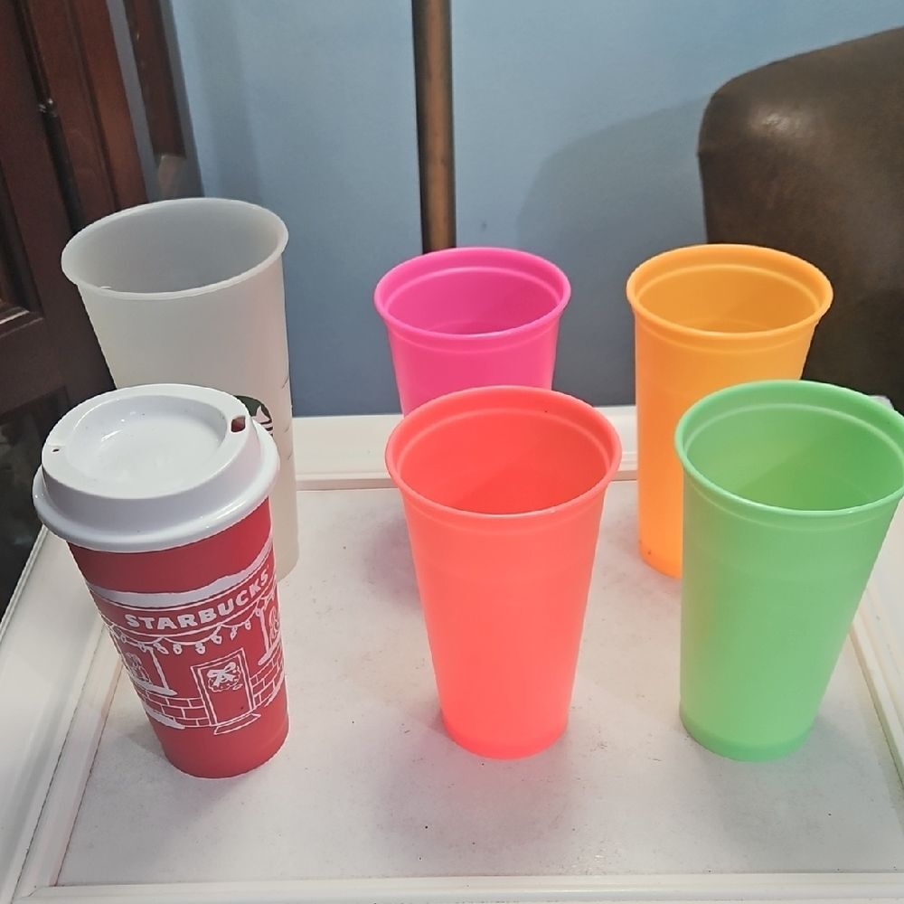 Starbucks Vibrant Drinkware Set with 2025 Christmas Cup Lid